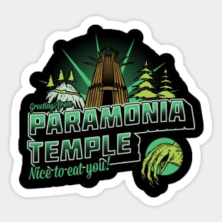 Greetings From Paramonia Temple Sticker